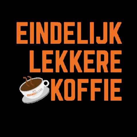 OrangeBlend coffee latte cappuccino koffie GIF