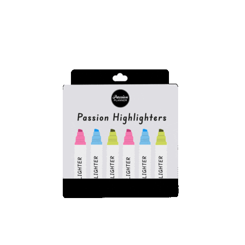Markers Highlighters Sticker by Passion Planner