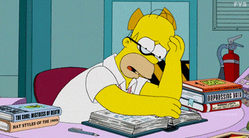 Reaction The Simpsons animated GIF