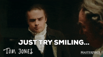 Tom Jones Smile GIF by MASTERPIECE | PBS