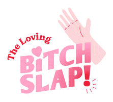 Bitch Slap Designer Sticker by Anna Dower