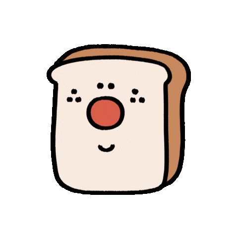 Illustration Toast Sticker