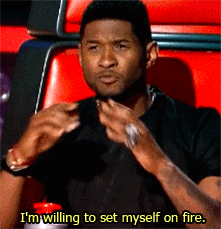 adam levine usher GIF by The Voice