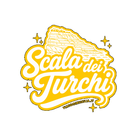 Scaladeiturchi Sticker by Viaggio in Sicilia
