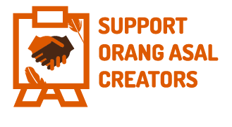 Orang Asal Sticker by The 14% Project