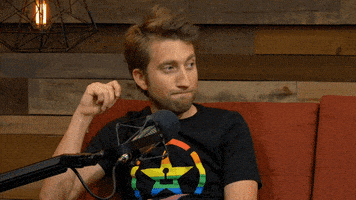 gavin free shrug GIF by Rooster Teeth