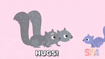squirrel hug GIF by Super Simple