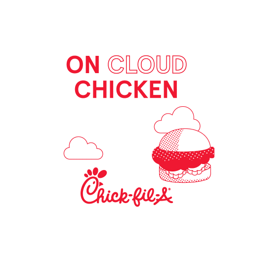 Chicken Sandwich Cloud Sticker by Chick-fil-A Singapore