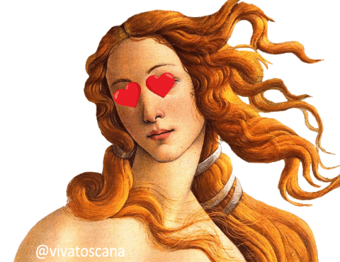 Venus Love Sticker by Viva Toscana