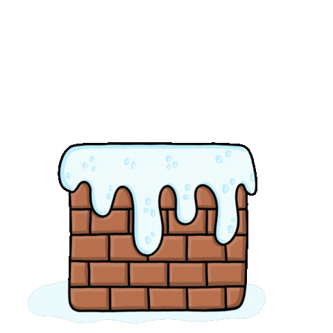 Merry Christmas Snow Sticker