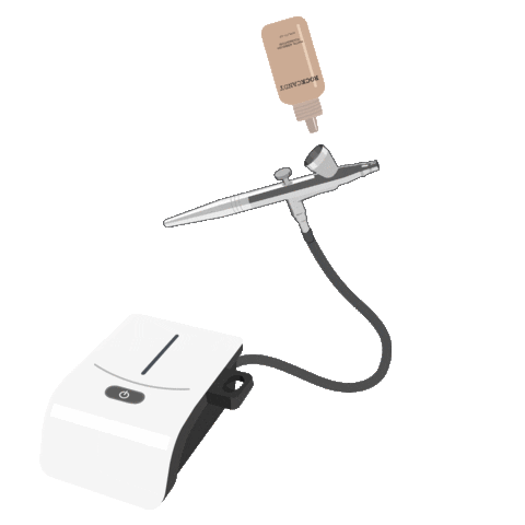 Makeup Airbrushing Sticker by RockCandyBeauty