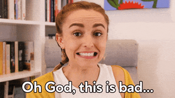 Nervous Oh God GIF by HannahWitton