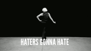 black and white haters GIF