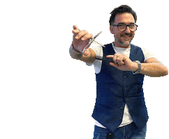 Barber Hairstylist Sticker by Anastasia Acconciatori