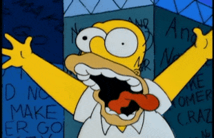 Screaming Homer Simpson GIF