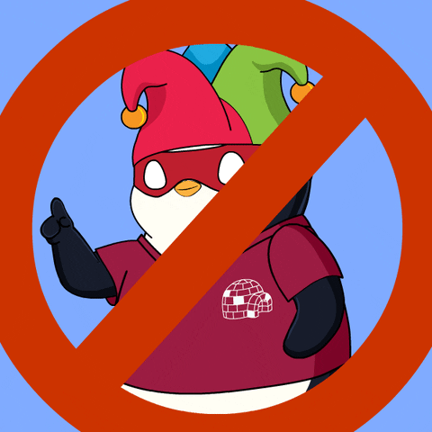 Dont Think So No Way GIF by Pudgy Penguins