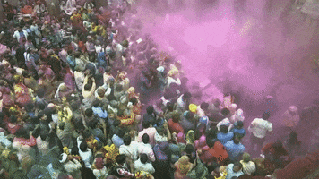 holi couleurs GIF by BFMTV