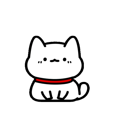 White Cat Sticker by Lord Tofu Animation