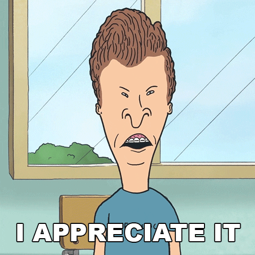 I Appreciate You Beavis And Butthead GIF by Paramount+