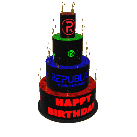 Happy Birthday Sticker by Republic Club Pattaya