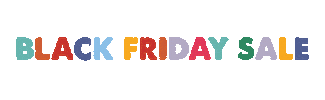 Black Friday Rainbow Sticker by MAISONdeSABRÉ