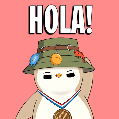 Spanish Hello GIF by Pudgy Penguins