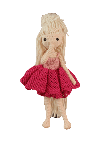 Kisses Crochet Sticker by A la Sascha