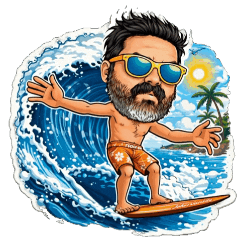 Mare Surf Life Sticker by VanTrip.it