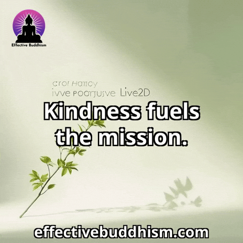 Leaves Kindness GIF by Effective Buddhism