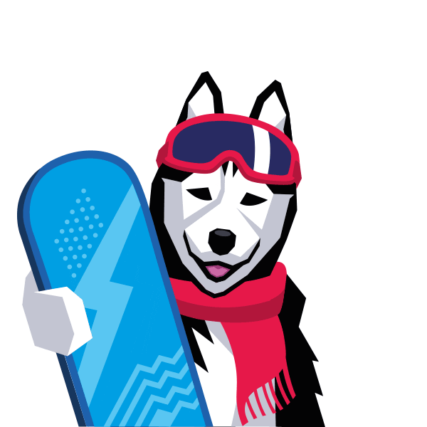 skihusky Sticker