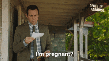 Im Pregnant Honoré GIF by Death In Paradise