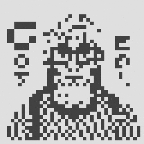 Pixels Flexing GIF