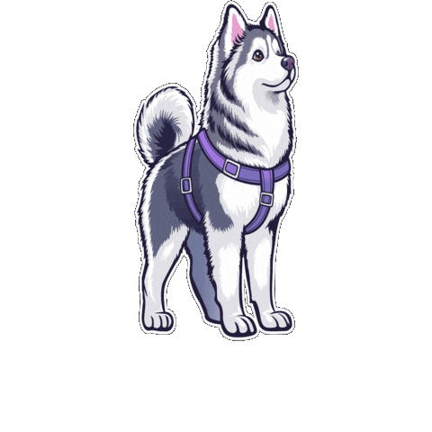 Siberianhusky Sticker by 4fluffy.shop