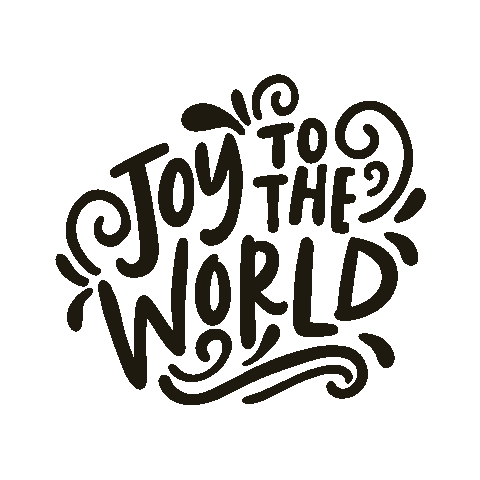 Joy To The World Christmas Sticker by Sheila Streetman