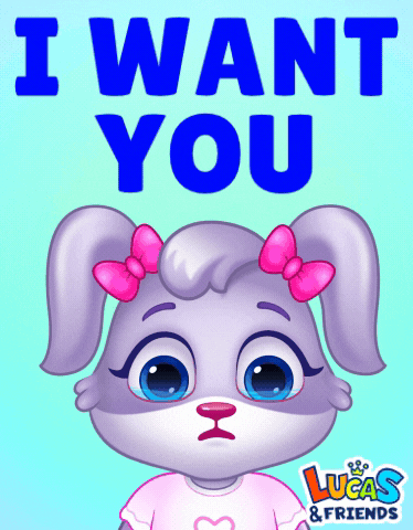 I Love You Want GIF by Lucas and Friends by RV AppStudios