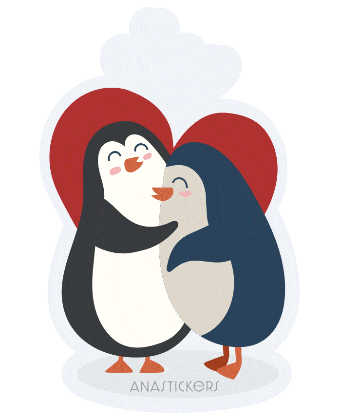 In Love Hug Sticker by Ana Armendariz