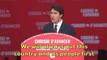canada election montreal justin trudeau victory speech GIF