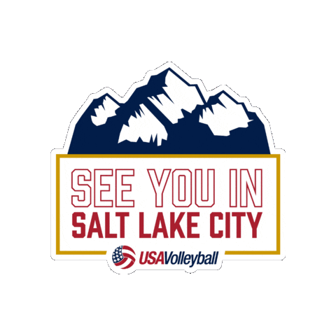 Salt Lake City Utah Sticker by USA Volleyball