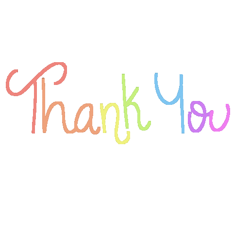 Rainbow Thank You Sticker for iOS & Android | GIPHY