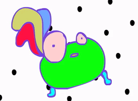 karensmatic colors alien silly worm GIF