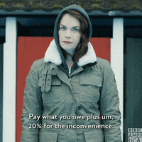 pay up ruth wilson GIF by BBC America