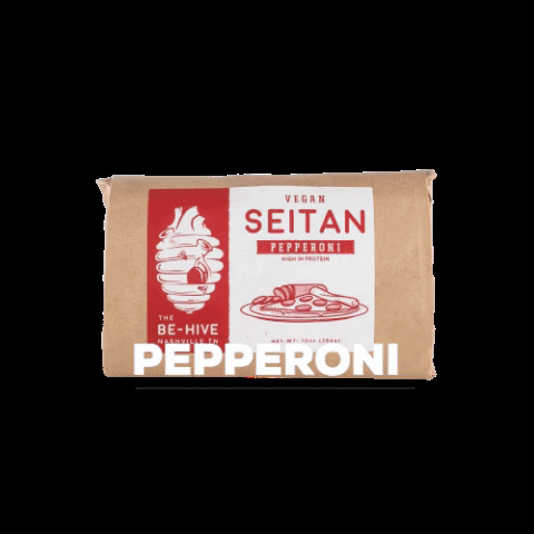 theBEhive vegan nashville plantbased pepperoni GIF