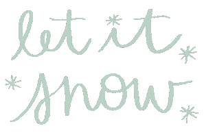 Let It Snow Christmas Sticker