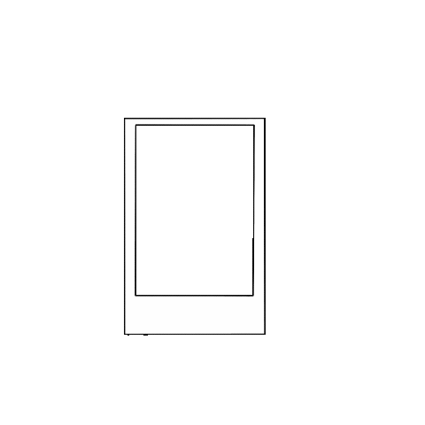 Sketch Polaroid Sticker