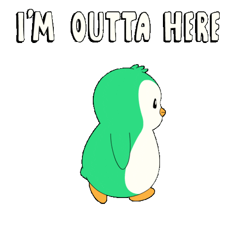 Walk Away Time To Leave Sticker by Abster