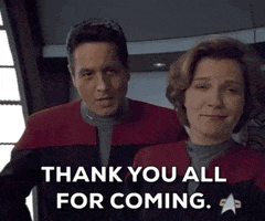 startrek star trek voyager star trek voyager thank you for coming GIF