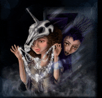ANEIX unicorn fantasy 1980s legend GIF