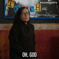 Oh God Cass GIF by YoungerTV