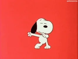 dancing excited snoopy woo oh yeah GIF