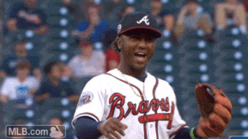Atlanta Braves Laughing GIF by MLB